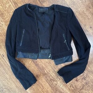 BCBG Black Bolero Crop Jacket